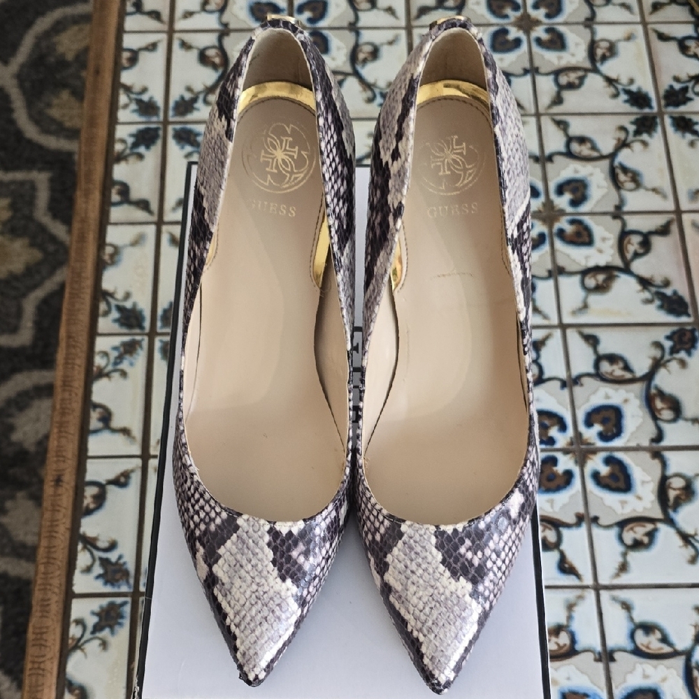 Guess Snake Stiletto Heels